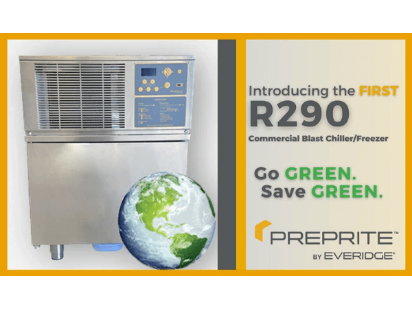 Everidge Announces America’s First Ever R290 “Green” 4/5 Pan Commercial Blast Chiller Home Featured