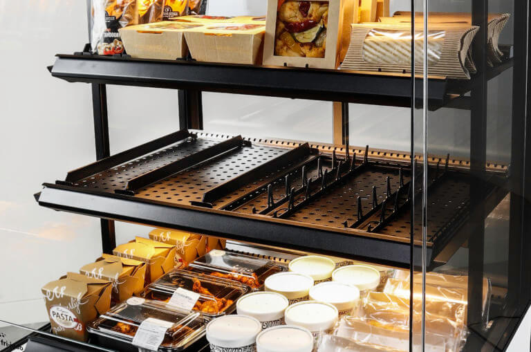 MCC Hot SS with shelf trays, dividers and inserts